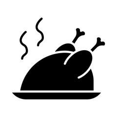 Chicken set icons. Fried chicken drumstick, roasted whole chicken, poultry, food, meal, cooking, dinner, culinary, protein, comfort food, homemade.