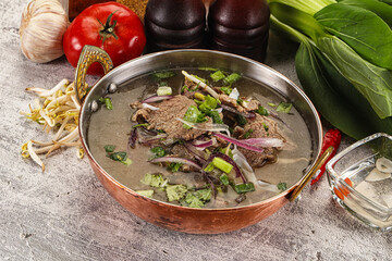 Vietnamese cuisine - Pho Bo soup with beef