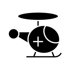 Helicopter set icon. Medical helicopter, rescue, emergency, air ambulance, healthcare, aviation, transportation, medevac, lifesaving.