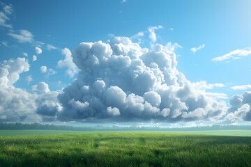 Cumulus cloud in the blue sky