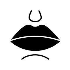 Lips set icon. Mouth, lips, speech, communication, facial expression, talking, kissing, vocal, human face, oral health, lip care, makeup.