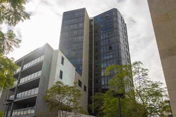 Fototapeta premium Residential and commercial Apartment building in inner suburb, Sydney NSW Australia