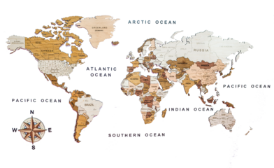 Geographic map Shows properties of various areas on earth pattern transparent background