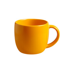 Bright Yellow Ceramic Coffee Mug