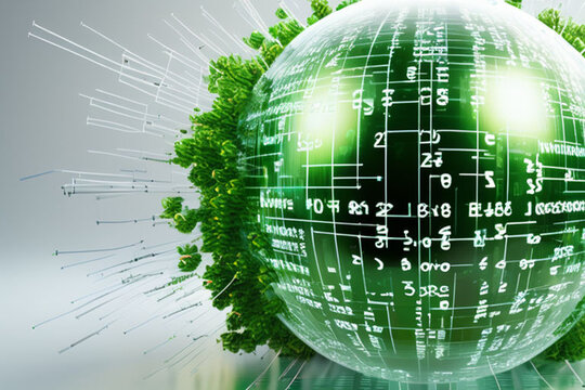 green binary code