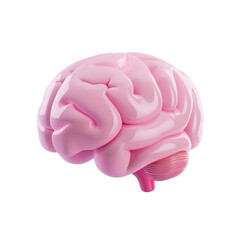 cute brain icon, 3d render
