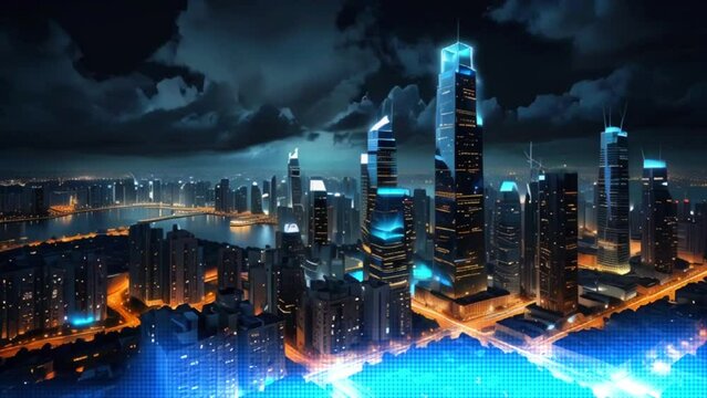 Skyline of City