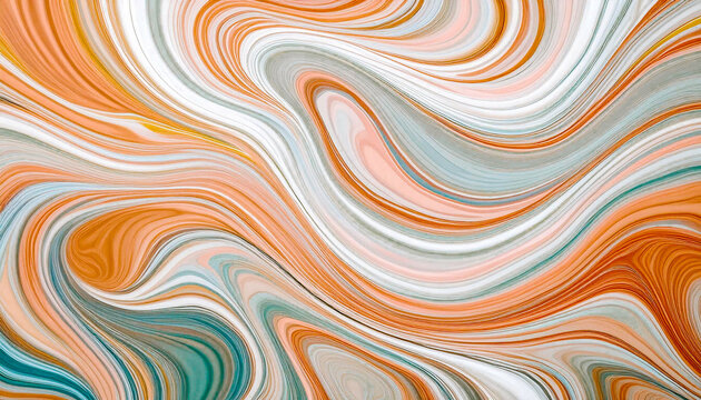 apier peint, color&eacute; avec marbrures et fluidit&eacute;