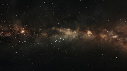 Galaxy Night Sky A starry night sky with faint nebulae and constellations background, ai generated	