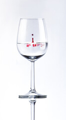 wine glass, wine drop, glass on white, drop of water, red drop, blood drop