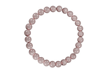 silver bracelet isolated on white