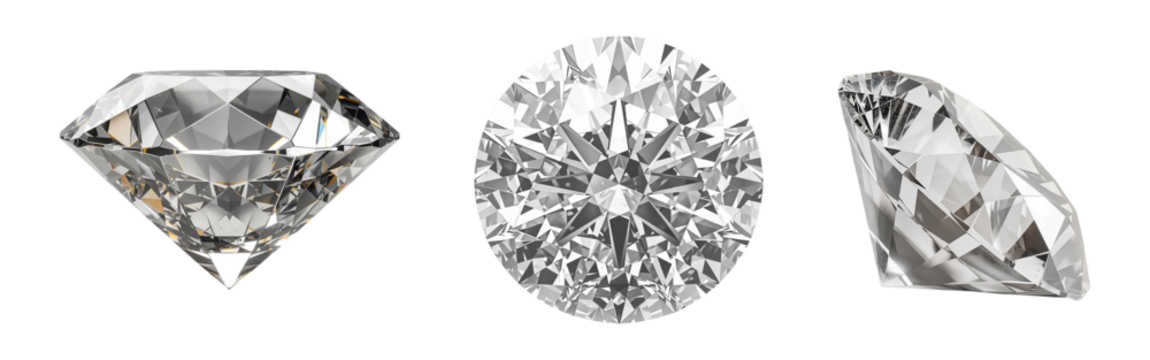 Sparkling diamond set png, flawless perfect gem stone isolated on white or transparent background hd, diamonds