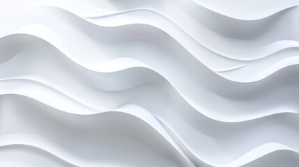 Obraz premium Abstract White Wavy Background Texture Design