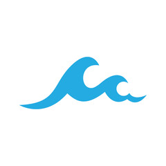 Obraz premium Wave logo vector template and symbol