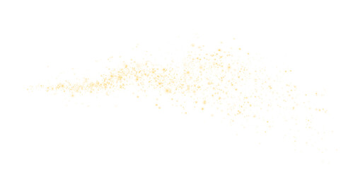 Christmas background. Powder yellow dust light PNG. Magic shining yellow dust. Fine, shiny dust bokeh particles fall off slightly. Fantastic shimmer effect.


