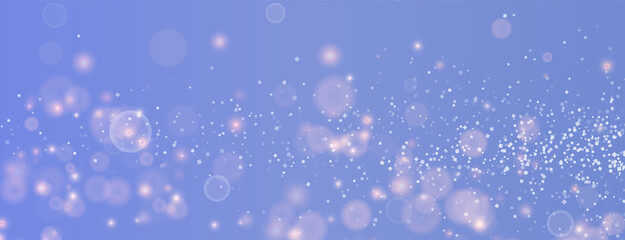 Bokeh light lights effect background. White png dust light. Christmas background of shining dust...