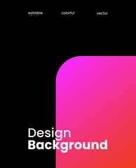 Simple colorful gradient background. Social media template vector illustration.