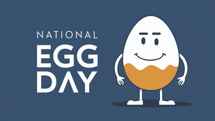 Egg Day, National Egg Day, Social Sedia Poster, National Egg Day Poster, post, Happy National Egg Day, Flat Illustration Design, Egg Day Poster, June 3. happy Egg Day, poster, banner,       
