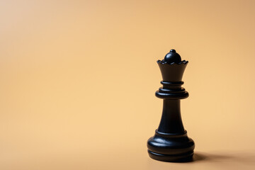 Strategic Planning and Role Assignments Depicted with Black Chess Pieces on Solid Color Background, Showcasing Organizational Management and Effective Business Tactics