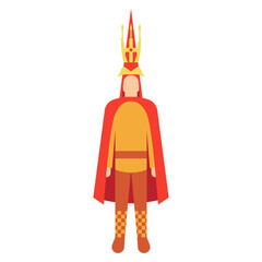 Issyk Golden Man vector illustration. Simple and minimalistic golden man icon