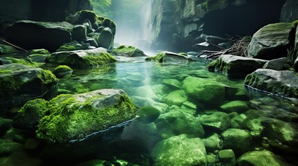 Fototapeta premium waterfall in the forest