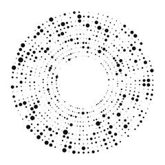 Circle halftone dotted background