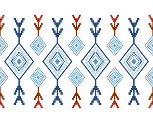 embroidery abstract Traditional geometric ethnic fabric pattern ornate elements with ethnic patterns design for textiles, rugs, clothing, sarong, scarf, batik, wrap, embroidery, print, curtain, carpet
