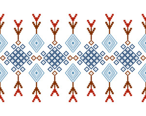 embroidery abstract Traditional geometric ethnic fabric pattern ornate elements with ethnic patterns design for textiles, rugs, clothing, sarong, scarf, batik, wrap, embroidery, print, curtain, carpet