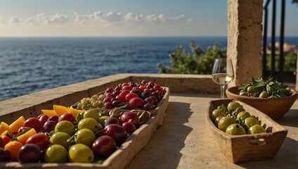 Savor the Mediterranean essence with a narrative centered around an olive ai_generated