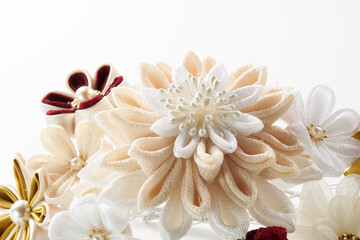 つまみ細工のアクセサリー