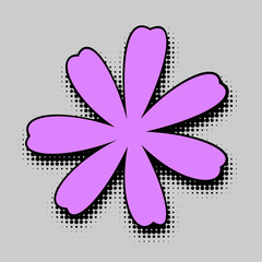 Lavender Bloom on Speckled Grey