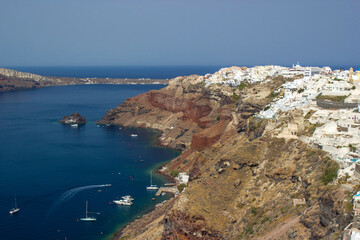 View of Oia at Santorini island
