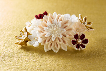 つまみ細工のアクセサリー