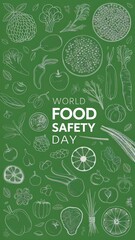 food safety day, World food safety day, World food safety day poster, food safety day poster, happy World food safety day, happy food safety day, social media poster, poster, post, banner, 7th June,