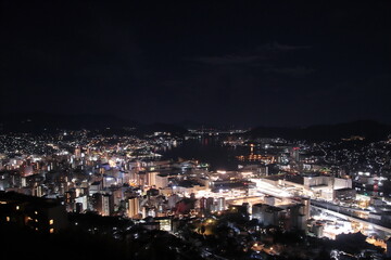 坂の町、長崎の美しい夜景