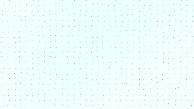 Abstract video background loop animation with animated lines and dots white technology background