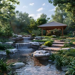 Naklejka premium Japanese Garden