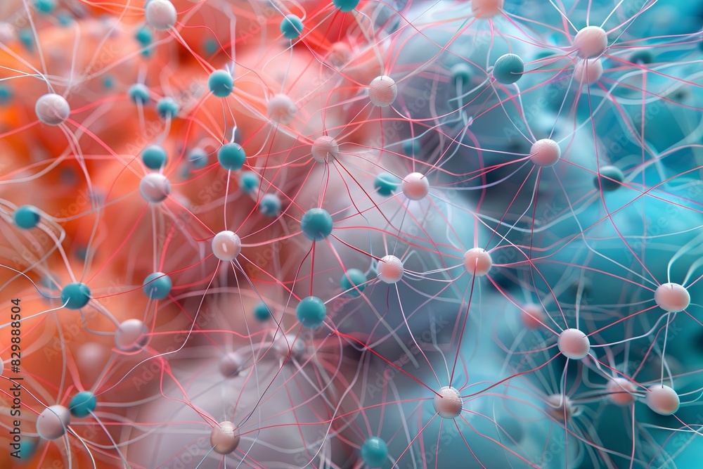 Fototapete 3d rendering of abstract organic structure.