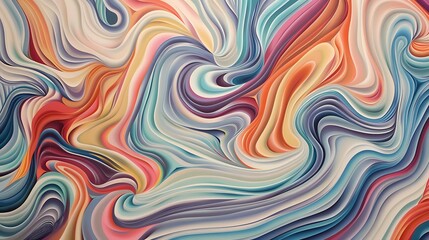 Dynamic Patterns: Mesmerizing Swirling Lines in Abstract Motion - Captivating Visuals for Modern Design and Creativity Concepts