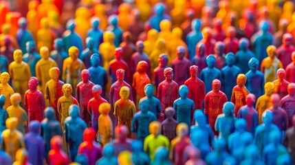 celebrating diversity and inclusion abstract crowd symbolizing equal opportunities
