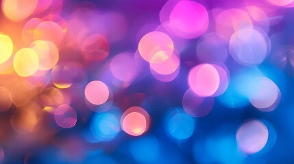 Fototapeta premium blur Orange blue purple pink blur abstract background. Generative AI.