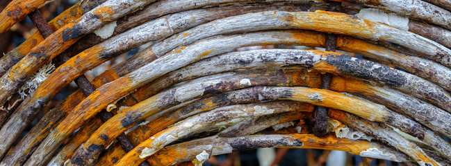 Close up of fishing basket