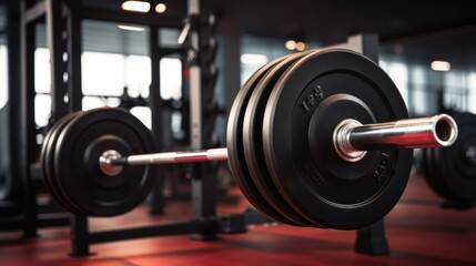 Fototapeta premium fitness equipment in the gym