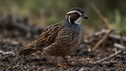  A narrative following the delicate yet resilient journey of a quail navigating its natural habitat ai_generated