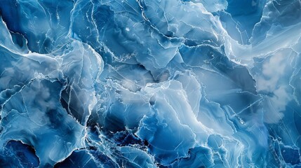 Obraz premium luxurious serenity breathtakingly beautiful blue marble with highresolution detail abstract interior design illustration