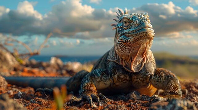 Home to unique wildlife and a living laboratory of evolution, lisard, varan, desert