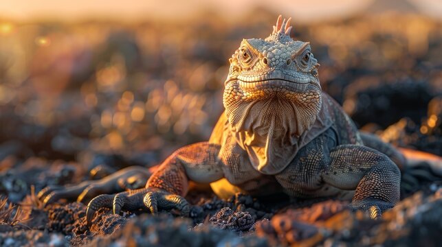 Home to unique wildlife and a living laboratory of evolution, lisard, varan, desert