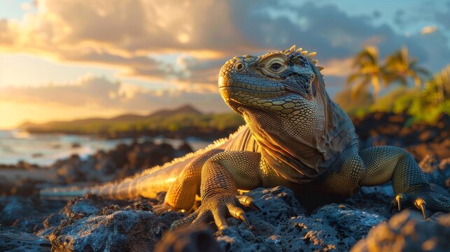 Home to unique wildlife and a living laboratory of evolution, lisard, varan, desert
