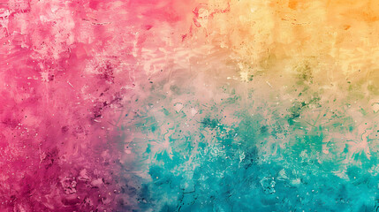 Obraz premium Colorful red and blue sunrise gradient noisy grain background texture . Generative AI.
