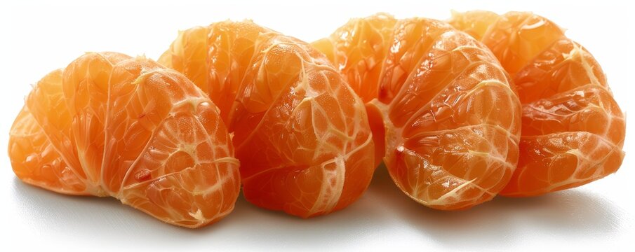 Som Juk with its smooth orange skin and unique shape, isolated on white background, perfect for fruit catalogs, clean and detailed, room for copy